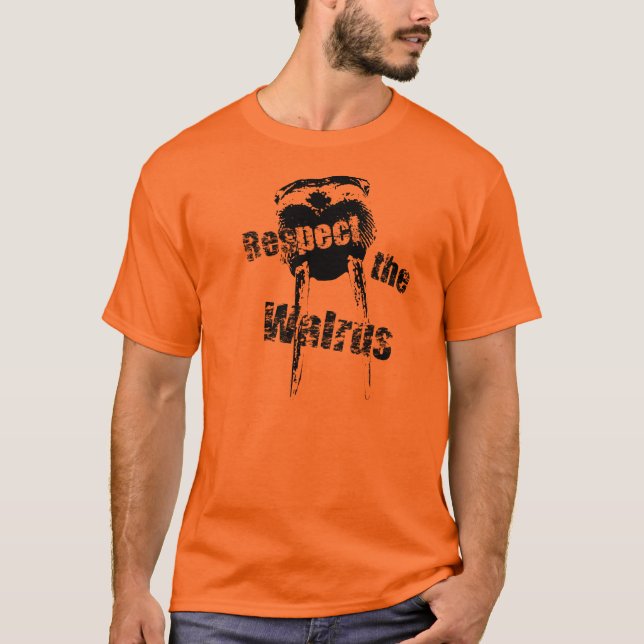 Respekt walrus.en tee shirt (Framsida)
