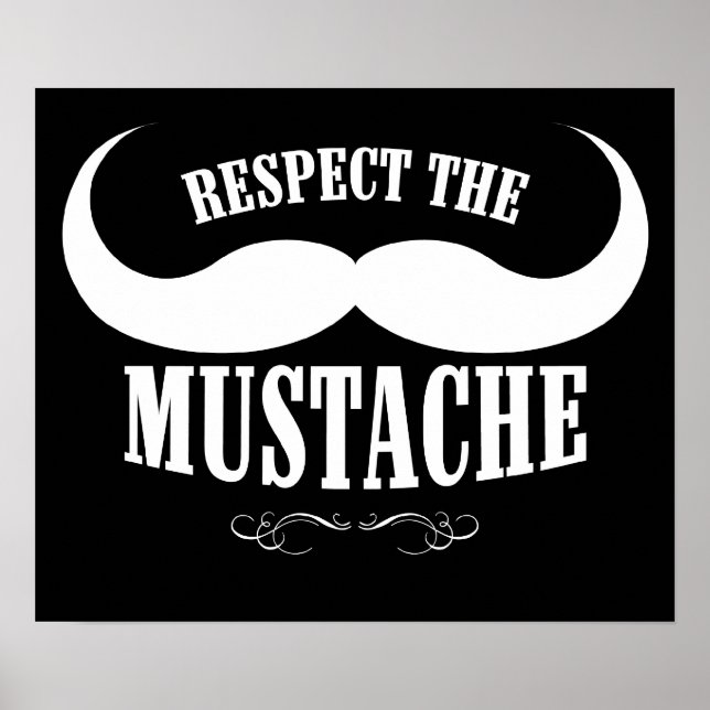 Respektera 19,95 dollar för att Poster Mustache (Framsidan)