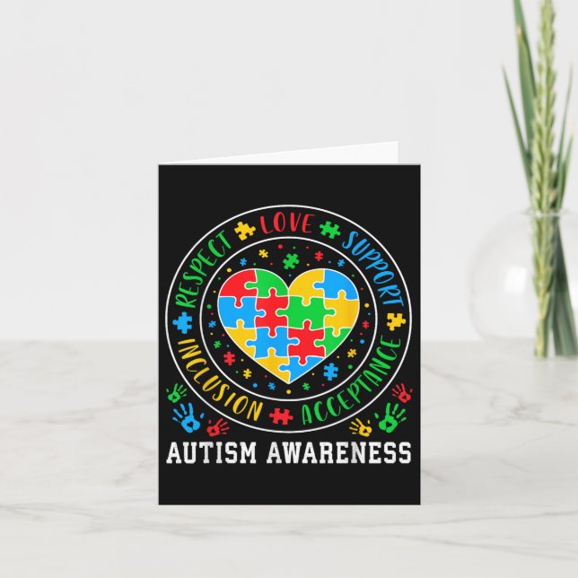 Respektera acceptansintegrering av autism A i Kärl Kort (Framsida)