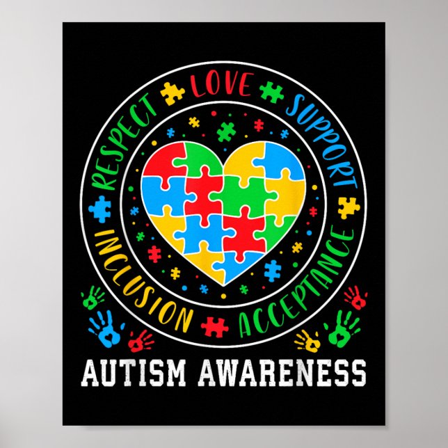 Respektera acceptansintegrering av autism A i Kärl Poster (Framsidan)