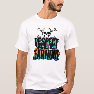 Respektera alla befarade inga skuller t shirt