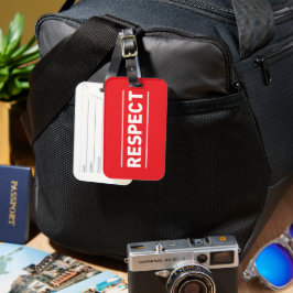 respektera bagagebricka