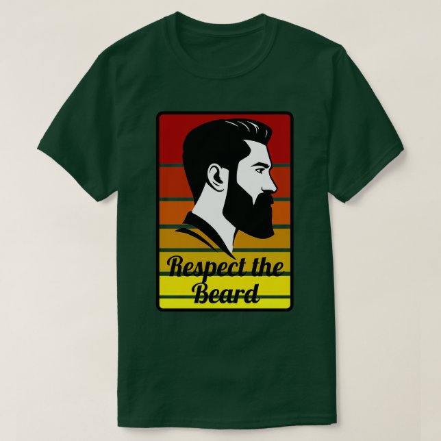 Respektera Beard Beard 5 T Shirt (Design framsida)