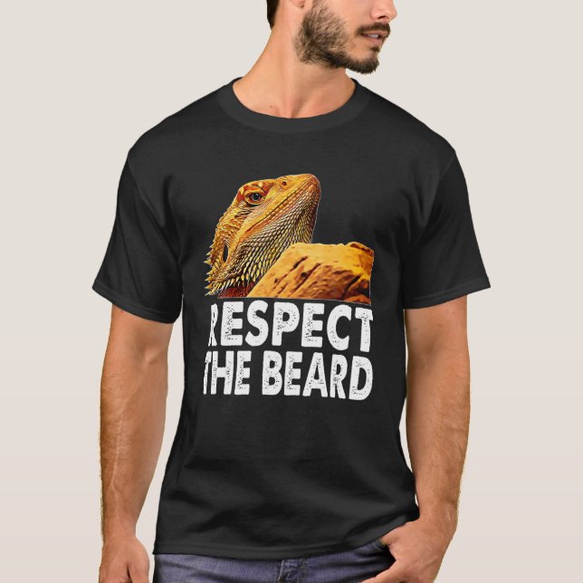 Respektera Beard-ynkliga brud Dragon Lizard Owne T Shirt (Framsida)