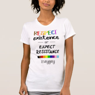 Respektera befintlig eller förväntad motståndskraf t shirt
