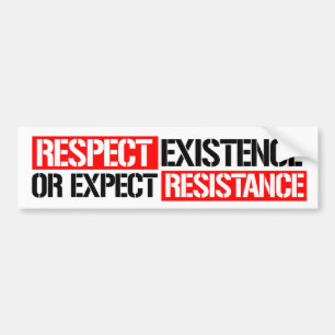 Respektera befintlig eller förväntad resistens - f bildekal