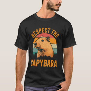Respektera Capybara Animal Capibara Retro Humor T Shirt