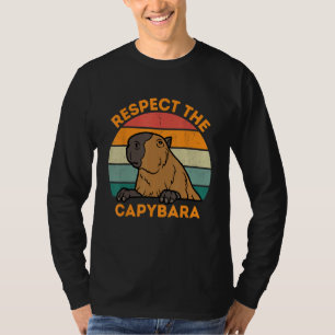 Respektera Capybara Animal Funny Rodent Capybara T Shirt