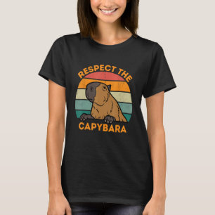 Respektera Capybara Animal Funny Rodent Capybara T Shirt