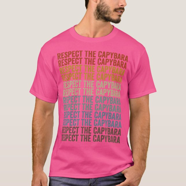 Respektera Capybara Capybara T Shirt (Framsida)
