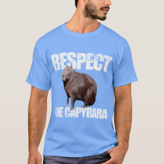 Respektera Capybara Djur Capybara rolig T Shirt