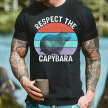 Respektera Capybara Funny Capybara Älskare T-Shirt