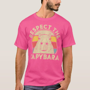 Respektera Capybara Funny Capybaras Älskare för mi T Shirt
