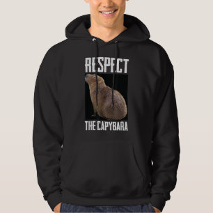 Respektera Capybara Funny Rodent Capibara Photo Hoodie