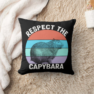 Respektera Capybara Rolig Capybara Älskare Kudde