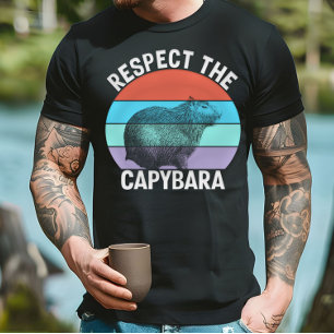 Respektera Capybara Rolig Capybara Älskare T Shirt