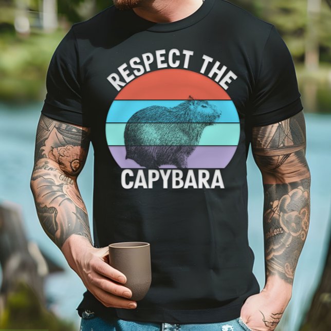 Respektera Capybara Rolig Capybara Älskare T Shirt (Skapare uppladdad)