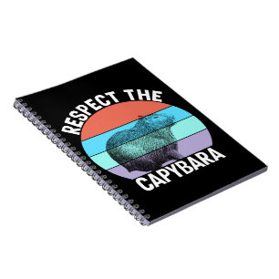 Respektera Capybara Rolig Capybara Älskare T-Shirt Anteckningsbok