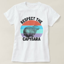 Respektera Capybara Roligt Gnagare Capybara