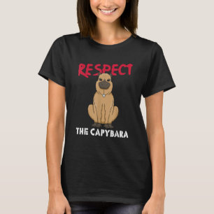 Respektera Capybara Whisperer Wildlife Animal Rod T Shirt