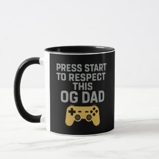 Respektera citat för Retro Gamer Pappa Mugg