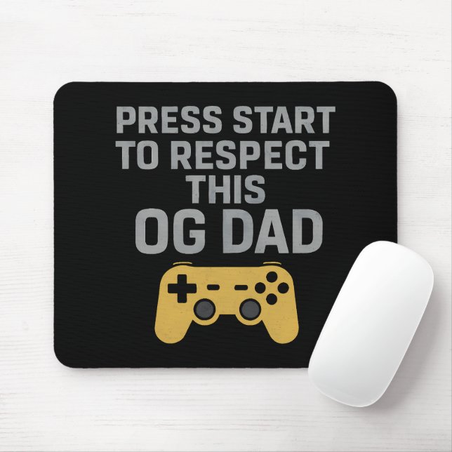 Respektera citat för Retro Gamer Pappa Musmatta (Med mus)