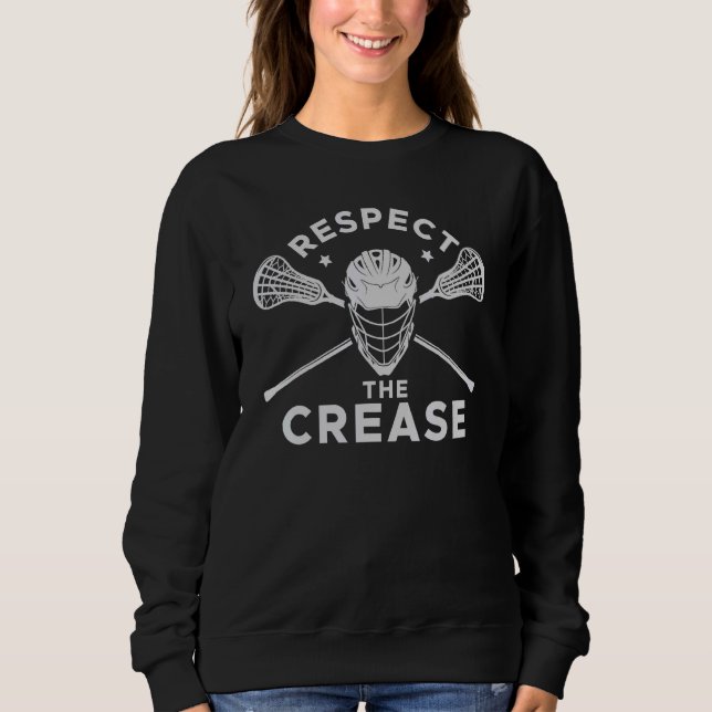 Respektera Crease Lacrosse Player T Shirt (Framsida)