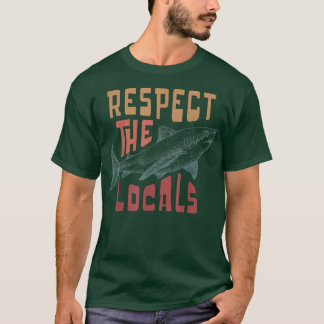 Respektera de lokala Högerna för hajdjur i havet i T Shirt