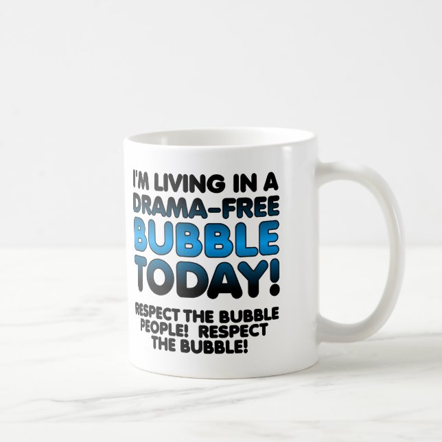 Respektera Den Dramafria Bubblan Rolig Resemugg Kaffemugg (Höger)