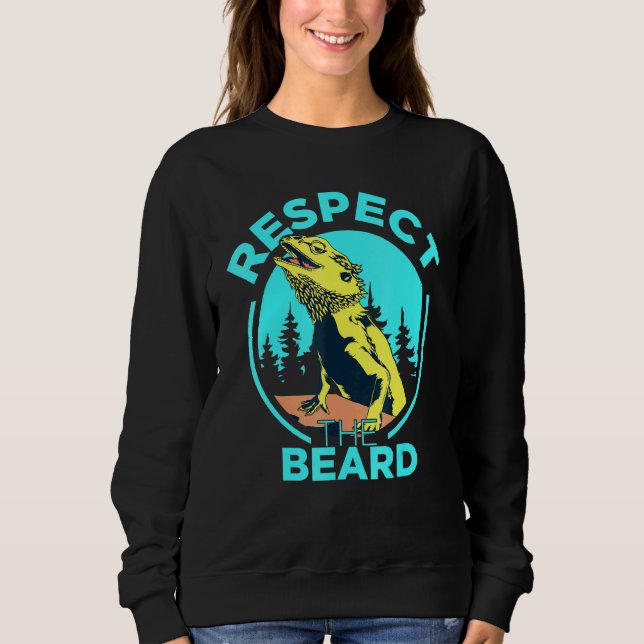 Respektera den skäggiga draken Pogona Lizard Bea T Shirt (Framsida)