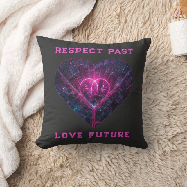 Respektera det förflutna kärlek framtida design kudde (Filt)