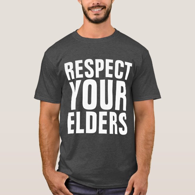 RESPEKTERA DINA ÄLDRARS LUNGA FÖDELSET-Shirts T Shirt (Framsida)