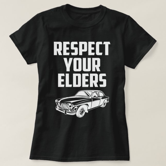 Respektera dina äldre VOLVO P1800 T Shirt (Design framsida)