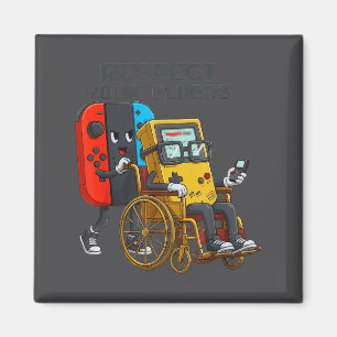 Respektera dina äldres spelkontroll Retro Roligt s Magnet