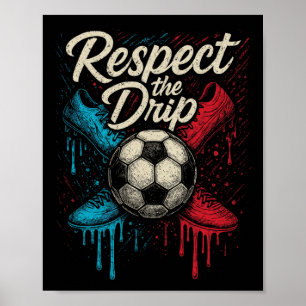 Respektera Drip Fotboll Byll Skor Barn Tonåring Kv Poster