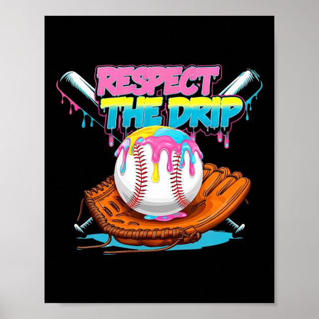 Respektera droppen Bysebyll byt handskar Glass Dri Poster (Framsidan)