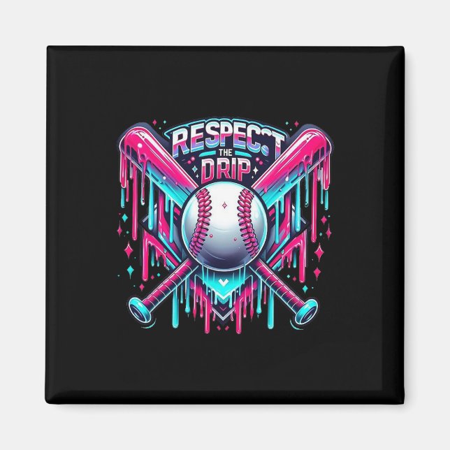 Respektera droppen Bysebyll Home Plate Glassis Dr Magnet (Framsidan)