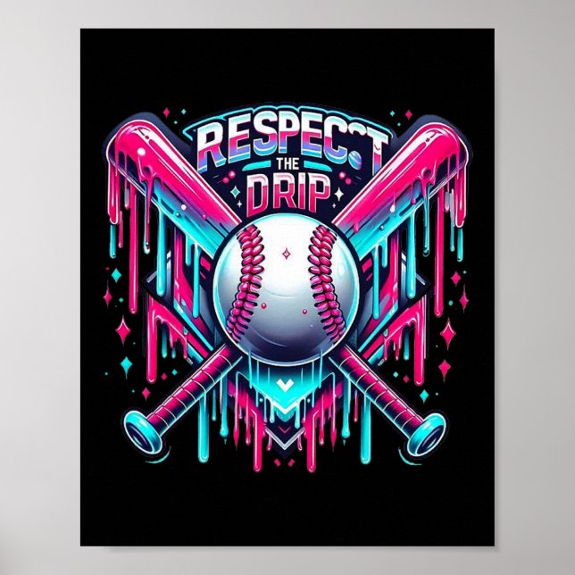 Respektera droppen Bysebyll Home Plate Glassis Dr Poster (Framsidan)