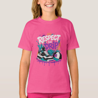 Respektera droppets basketdesign t shirt