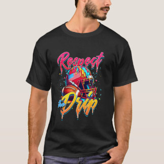 Respektera droppfotboll glass dropp med sprinkles t shirt