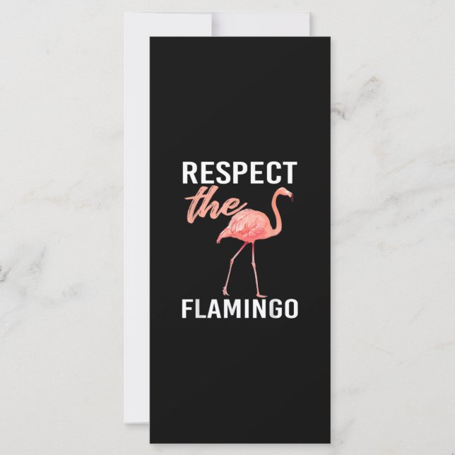 Respektera Flamingo | Funny Flamingo Älskare (Framsida)