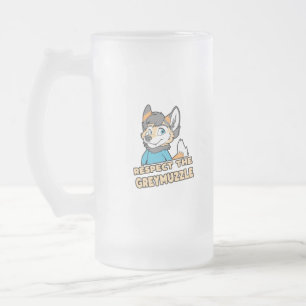 Respektera Greymuzzle-Håriget Fandom Furdress Gif Frostat Ölglas