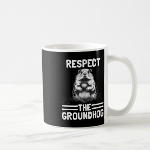 Respektera Groundhog Celebrate Groundhog Day _1 Kaffemugg