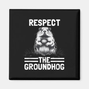Respektera Groundhog Celebrate Groundhog Day _1 Magnet