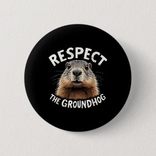 Respektera Groundhog Celebrate Groundhog Day med Knapp