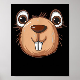Respektera Groundhog Day Ground Hog Djur Kostym Poster