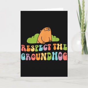 Respektera Groundhog Day Män Kvinnor Djur Retro 6 Kort