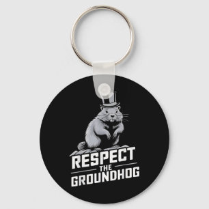 Respektera Groundhog Ground Hog Day _2 Nyckelring