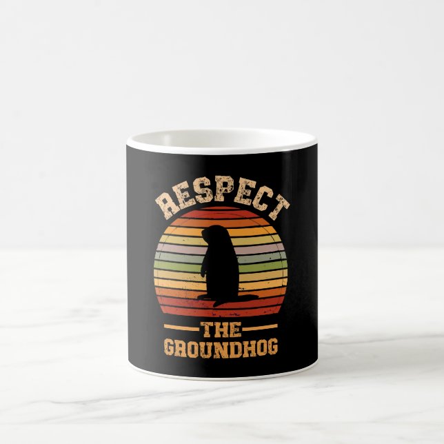 Respektera Groundhog-Helgdag Kaffemugg (Center)