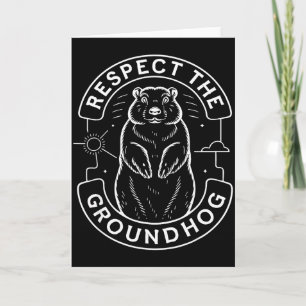 Respektera Groundhog Kids Män Kvinnor Ground Hog D Kort
